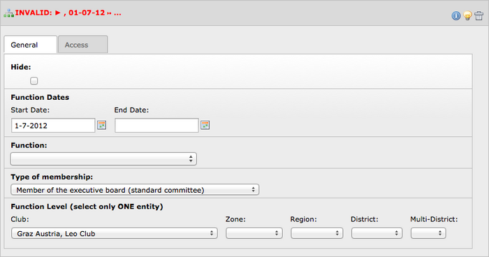 Function Line is missing the Related Function