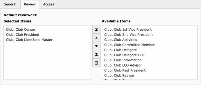 Functions to automatically assign default reviewers