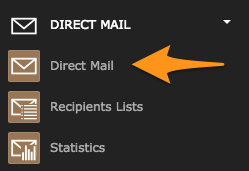 Direct Mail module in the menu