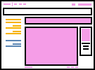 3 columns of contents with banner
