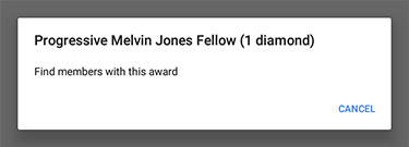 Find other members with a given award