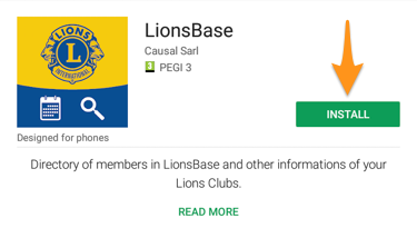 Install the LionsBase mobile application