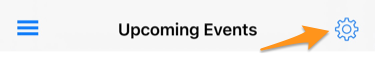 Subscribe to your upcoming events
