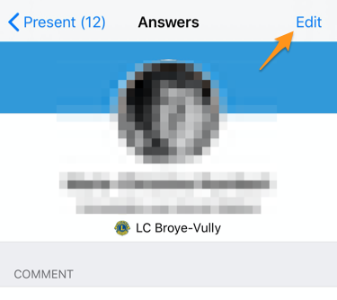 Edit the answers of a participant