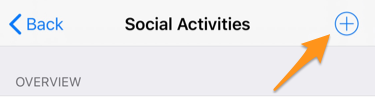 Creating a social activity record