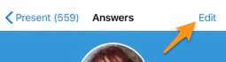 Edit link to answer on behalf of the participant