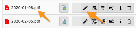 Editing metadata of a file