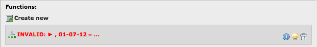 Invalid Function