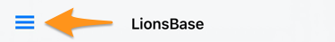 Hamburger-like icon to access the menu