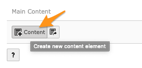 Button to create a new content element