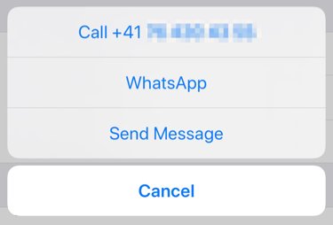 Calling or sending a message to a member