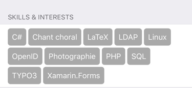 Skills and Interests