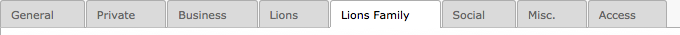 Configuration of a Lions Family
