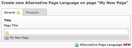 Translation of a page
