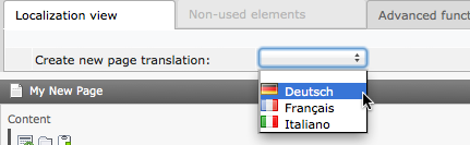 Create a page translation