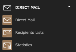 Direct Mail section in the menu
