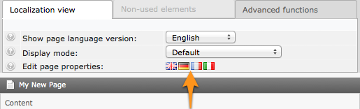 Edit the translation of a page