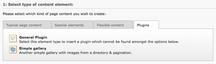 Inserting a simple gallery plugin