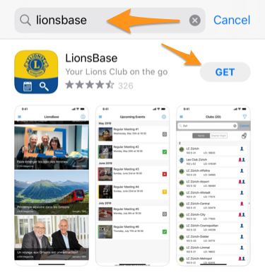 LionsBase mobile in App Store