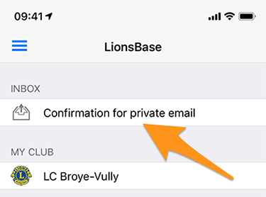 Your inbox with pending operations
