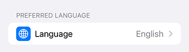 Choosing an alternate default language