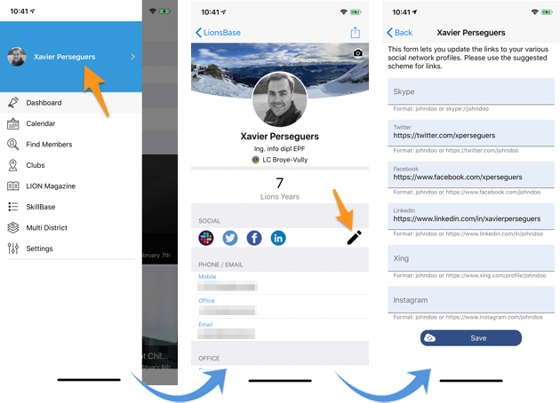 Editing your social networks