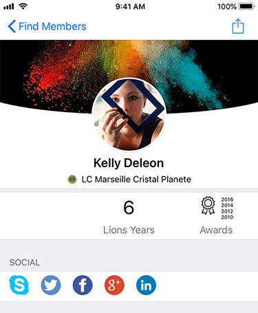 Redesigned member's profile page