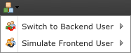 Menu allowing DLBM and MDLBM to quickly switch to another member profile