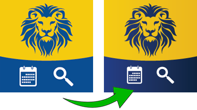 L'icône d'application précédente (à gauche) et la nouvelle (à droite)
