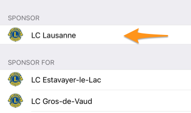 Parrains d'un club