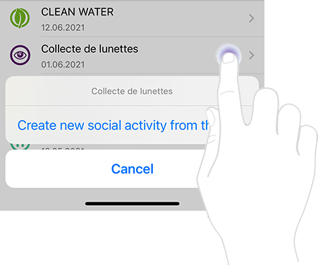 Creare una nuova attività sociale sulla base di una esistente