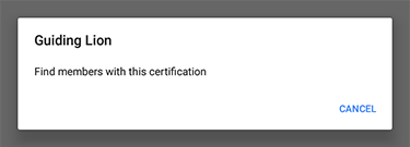 Trova altri membri con una data certificazione