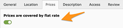 Prices are covered by flat rate