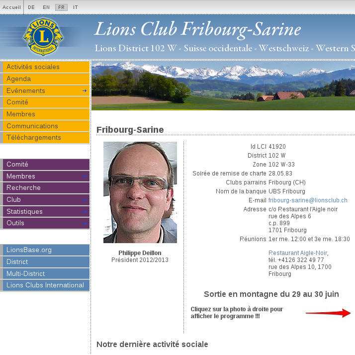 Club Website